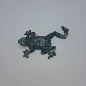 Cast Iron Green Decorative Climbing Tree Frog Wall Hanging